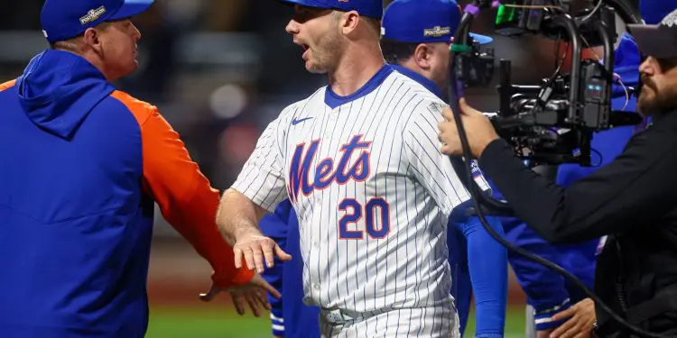 Brandon Nimmo ecstatically heralds the triumphant return of his teammate Pete Alonso to the New York Mets