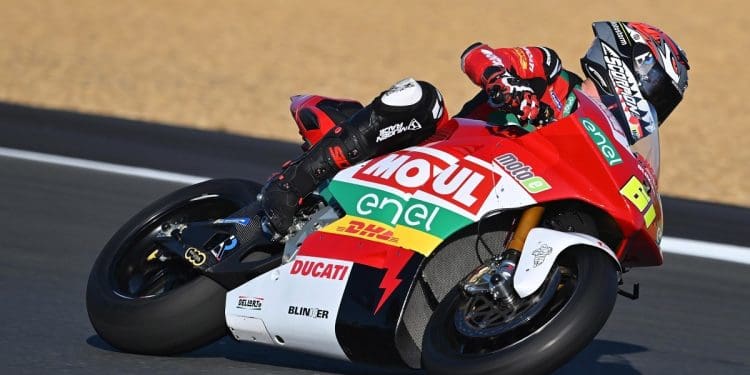 Alessandro Zaccone baixou recorde de Misano e liderou treino 2 do MotoE; líder do campeonato vai à Q1