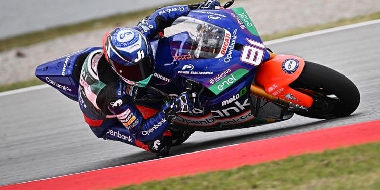 Jordi Torres na frente do primeiro treino de MotoE em Spielberg