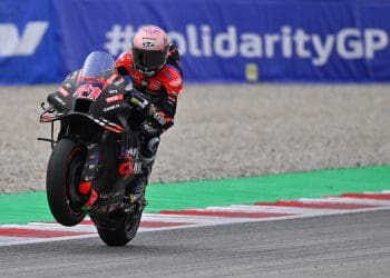 Aleix Espargaró chegou a pensar que tinha ritmo para lutar pela vitória mas ‘no final não tinha tração’ e pilotou ‘no limite da moto’