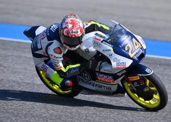 Tatsuki Suzuki, Matteo Bertelle, Taiyo Furusato e Ryusei Yamanaka na Q2 do Moto3 em Barcelona