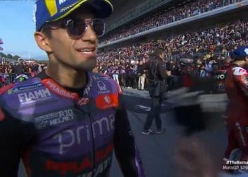 ‘Foi uma grande luta com o Bastianini; Fiz a escolha errada do pneu dianteiro mas o pódio era o objetivo e consegui’ – Jorge Martín