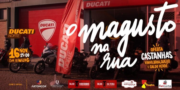 ‘O Magusto na Rua’: Ducati Norte celebra São Martinho com tradição e espírito motard