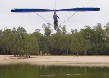 Só podia vir da Austrália: Kite Bike, uma Yamaha voadora!