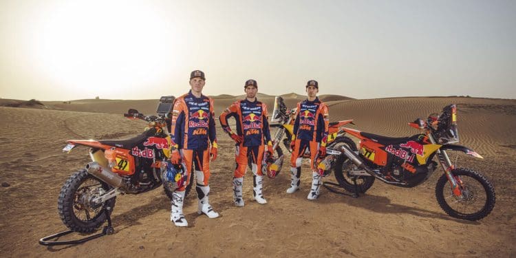KTM apresenta-se para o Dakar com ambição de vitória e três pilotos