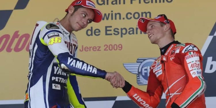Hoje amigos, mas nem sempre foi assim: ‘O Rossi tinha todos controlados e fez de mim o vilão, o inimigo nr.1’ – Casey Stoner