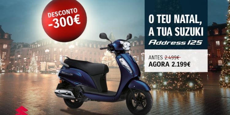 Suzuki lança campanha de Natal com descontos em scooters 125cc