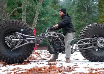 160 cv num modelo chopper com rodas de 46 polegadas? Nos Estados Unidos tudo é possível