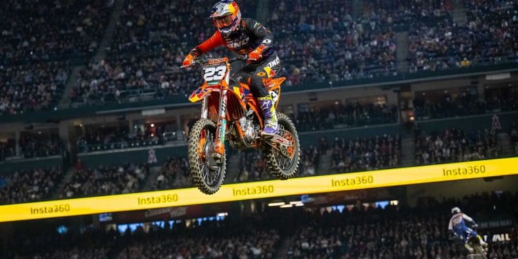 Sinais positivos em Anaheim alimentam confiança de Julien Beaumer no 250SX: ‘Mostrei que sou um dos candidatos ao título este ano’