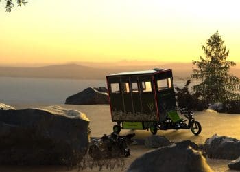 Grounded T1, uma autocaravana em forma de triciclo elétrico