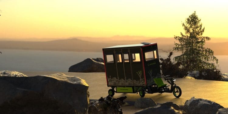 Grounded T1, uma autocaravana em forma de triciclo elétrico