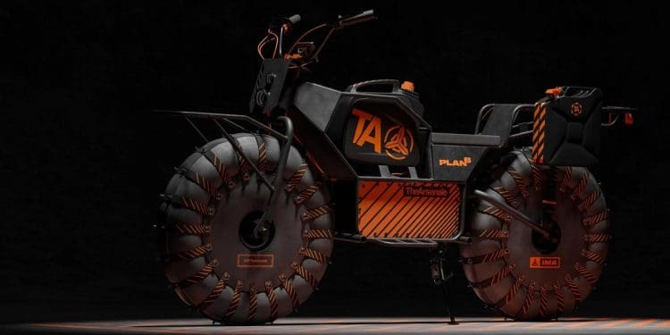 Tão diferente como impressionante: The Arsenale Plan B, duas rodas motrizes e pneus à prova de furo