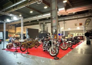 Boccin Custom Cycles com autêntico museu de Harley-Davidson na Motor Bike Expo