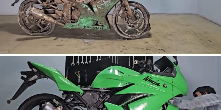 Vídeo: De sucata às estradas, o impressionante restauro de uma Kawasaki Ninja