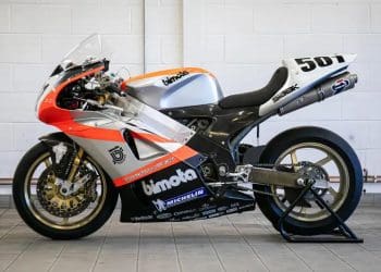 Bimota que venceu prova do WSBK vai a leilão no London Motorcycle Show