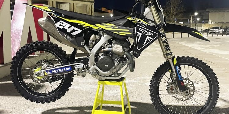 Triumph apoia Tomás Santos, que irá competir em 2025 com a TF 250X em Portugal e fora do país