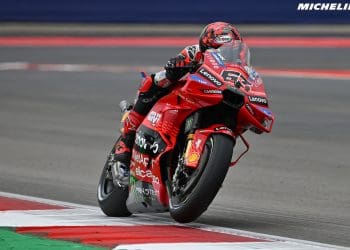 Pecco Bagnaia celebra ‘primeira ultrapassagem da temporada’ com pódio na Sprint do GP das Américas e lamenta: ‘Cometi alguns erros’