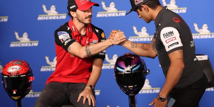 Francesco Bagnaia considera lesão de Jorge Martín como azar: ‘Se quiser voltar totalmente apto…’