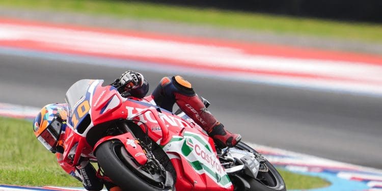 Luca Marini com bom ritmo fez primeiro top dez pela Honda: ‘Foi fantástico, bastante bom’