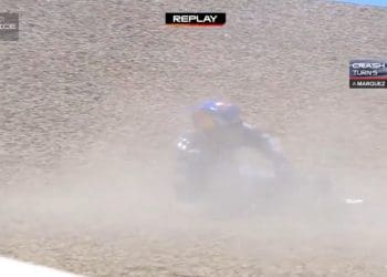 Vídeo: Álex Márquez caiu no Treino em Jerez e ficou combalido