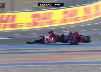 Vídeo: Queda dramática de Pecco Bagnaia na qualificação no Qatar