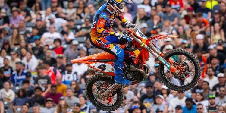Chase Sexton confiante após nova vitória no 450SX: ‘Sinto-me ligado à moto; Sabia que ia ser difícil e o objetivo era não cometer erros’