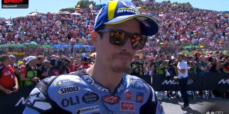 ‘Não foi fácil ser segundo, depois das quedas ontem; Senti-me algo atrasado e tentei estar concentrado até a final’ – Álex Márquez