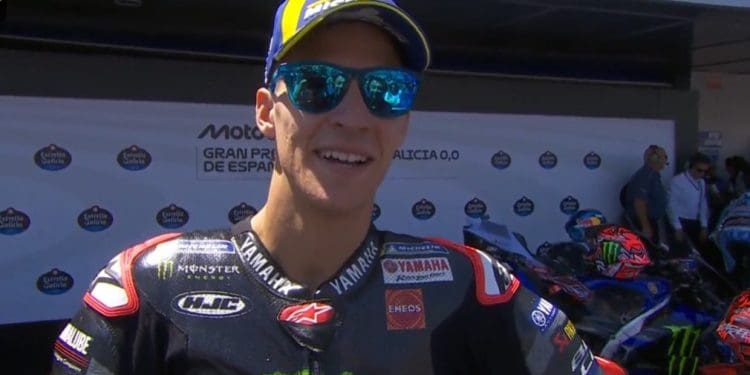 ‘É incrível estar no pódio; A distância para o Álex Márquez não foi assim tão grande, e manter o Bagnaia em terceiro…’ – Fabio Quartararo