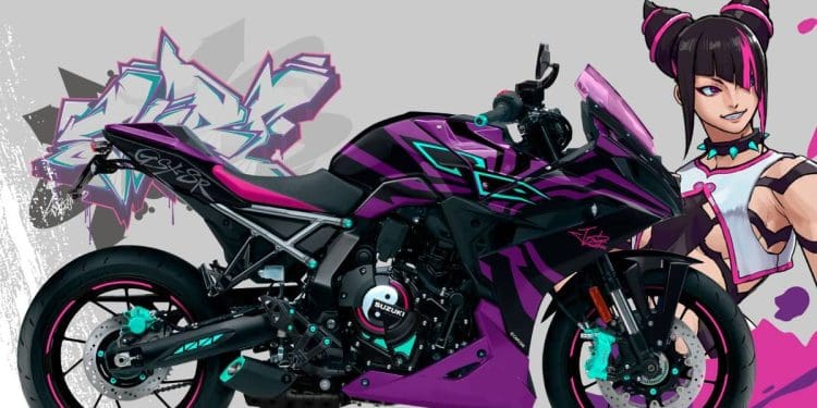 Fusão entre cultura gaming e motociclismo: Uma Suzuki GSX-8R única e personalizada