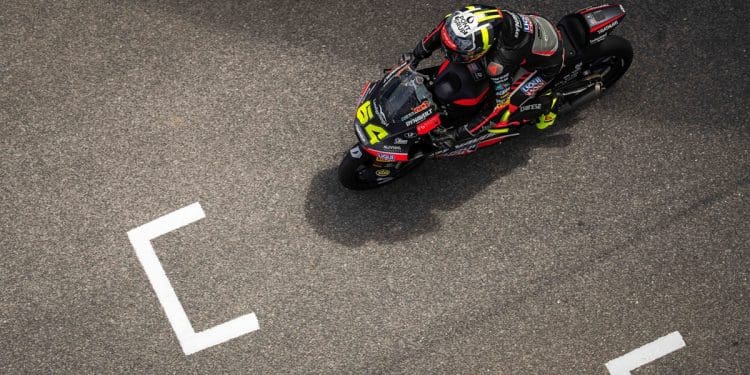 David Muñoz na frente do Treino de Moto3 em Le Mans