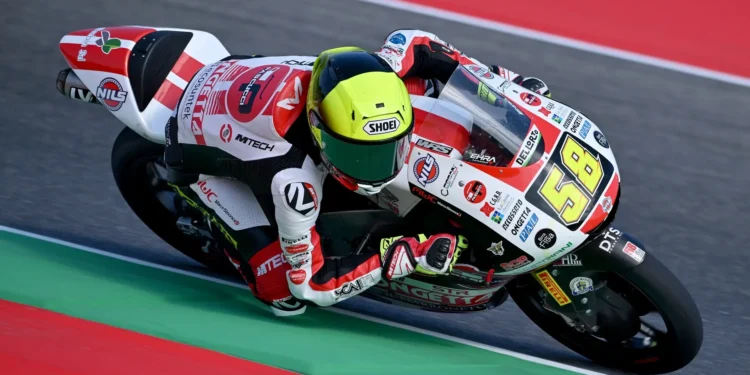Luca Lunetta liderou grupo dos pilotos que garantiram lugar na Q2 no Moto3 com algumas surpresas a falharem qualificação direta