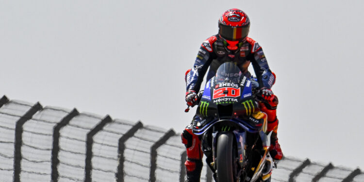 Fabio Quartararo satisfeito com o novo motor, mas eletrónica mantém-se inalterada
