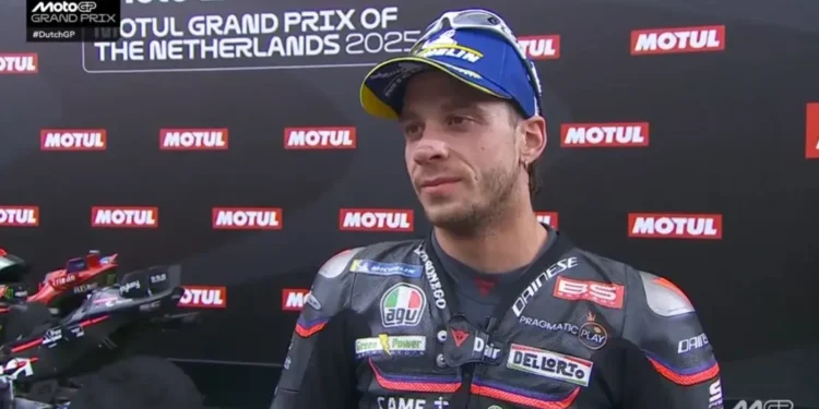 ‘Tentei de tudo para me manter próximo do Marc Márquez, precisava de atacar mas ele tinha algo mais’ – Marco Bezzecchi