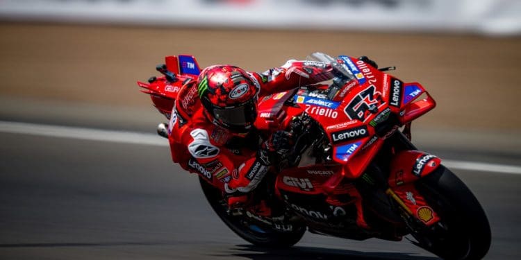 Francesco Bagnaia preparado para Aragão: ‘Consegui a minha primeira vitória em MotoGP e com a Ducati, após belo duelo com o Marc Márquez’