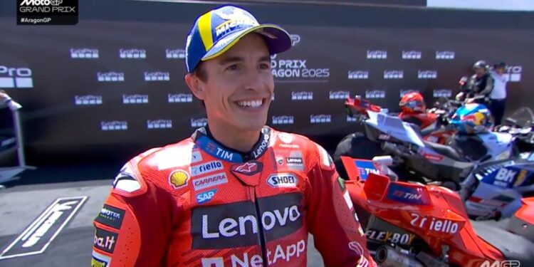 ‘Os outros estavam mais próximos, como previa; Fim de semana fantástico, com a inclinação máxima e foco total’ – Marc Márquez