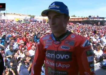 ‘Tive um pequeno problema no arranque, mas não perdi muitas posições, No final a sensação era muito boa’ –  Marc Márquez