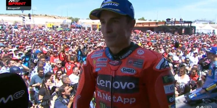 ‘Tive um pequeno problema no arranque, mas não perdi muitas posições, No final a sensação era muito boa’ –  Marc Márquez