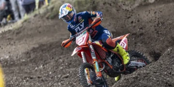 Simon Längenfelder emerges like a shooting star to claim victory in the electrifying MXGP of Czech Republic