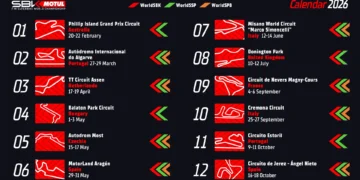 SBK 2026 já tem calendário