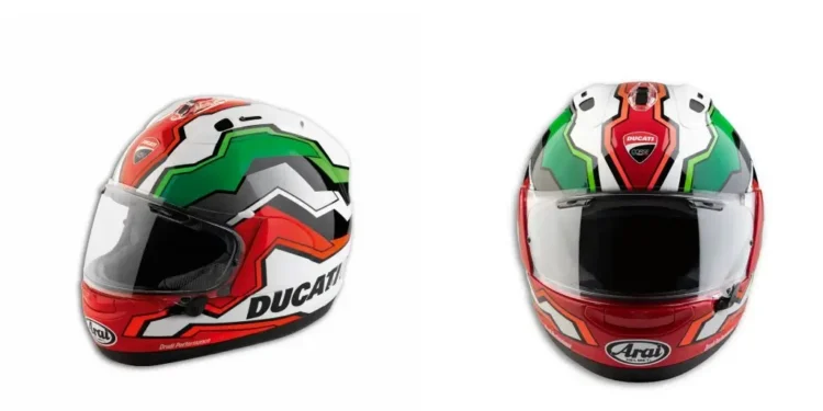 Ducati Corse V8 Flag: Orgulho italiano, num capacete que transforma a pista em adrenalina pura