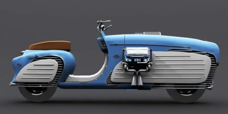 Rússia surpreende com «scooter-carro» retro: motor V4 soviético de 1.200 cc anima projeto excêntrico