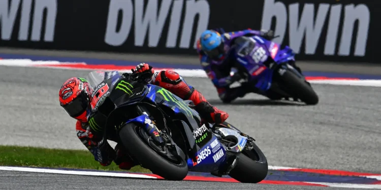 Fabio Quartararo Sofre Derrota Devastadora na Áustria: Desempenho Miserável da Yamaha Deixa-o Desalentado