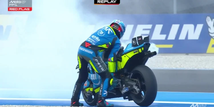 Pesadelo da Aprilia na Hungria: falhas de motor e bandeiras vermelhas marcam a estreia do MotoGP – Jorge Martín e Raúl Fernández em apuros