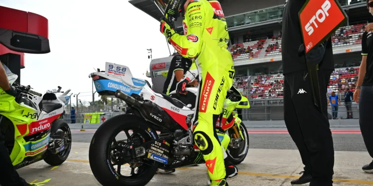O dia desastroso arruina os sonhos de Fabio di Giannantonio no GP da Catalunha com queda na corrida