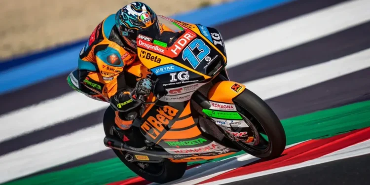 Celestino Vietti triunfa em emocionante duelo de Moto2 em Misano frente a Barry Baltus!
