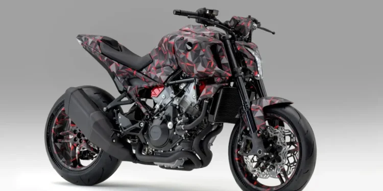 Honda revela o V3R 900 E-Compressor Prototype com motor V3 e compressor eletrónico