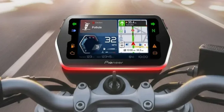 Pioneer revela sistema inteligente para instrumentação de motos