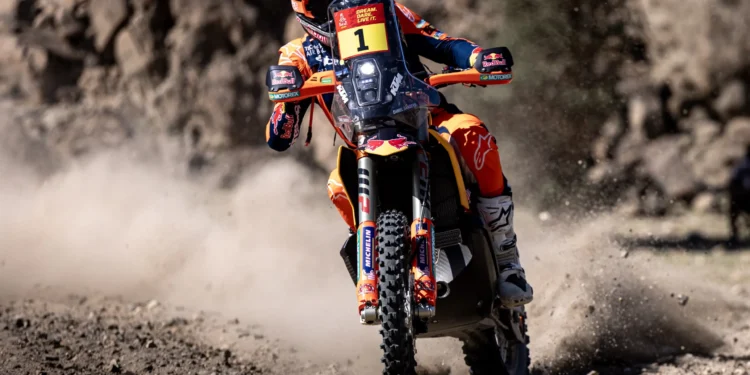 Dakar 2026: Sanders dispara para a vitória na Etapa 2 e assume o comando. Martim Ventura vence Rally2