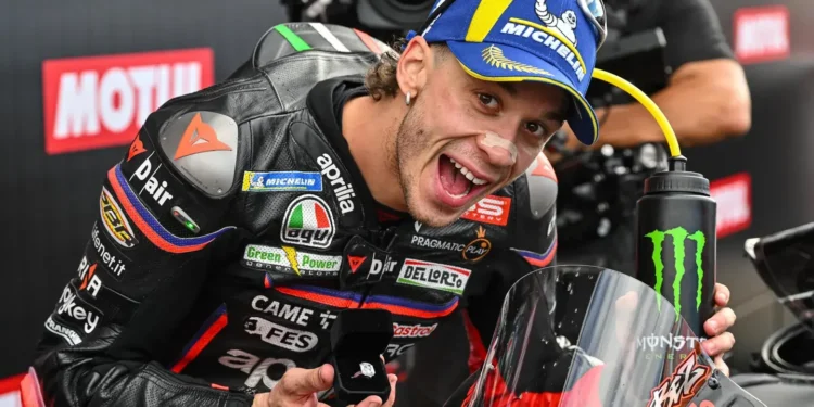 Marco Bezzecchi deixa antever a evolução promissora da Aprilia, posicionando-se como o mais forte rival de Marc Márquez