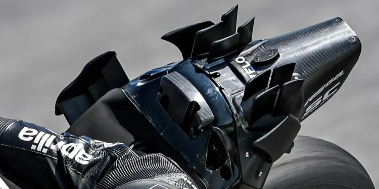 Aprilia revela a impressionante traseira ‘Panoramix’: um divisor de águas na aerodinâmica do MotoGP!